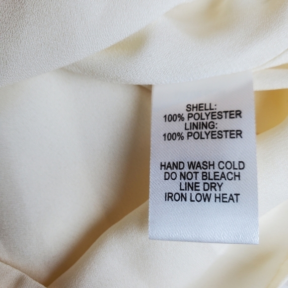 Lulus Frill Factor Cream Dotted Sheer Sleeve Romper Sz XS - Picture 4 of 17